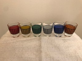 Vintage trench shot glass set with houndstooth pattern. 1960’s - £35.97 GBP