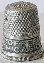 Vintage Java Coffee Mills Chicago Illinois Metal Aluminum Advertising Th... - $10.45