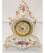 CHARMING PORCELAIN CLOCK LEMOGES DESIGN QUARTZ - $367.31 MXN