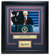 President Donald Trump Framed 8x10 Photo With / Signature Engraved Laser-
sho... - £69.30 GBP