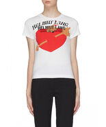 Helmut Lang Valentine&#39;s Heart Puppy Tee Shirt XS womens NWT - €85,86 EUR