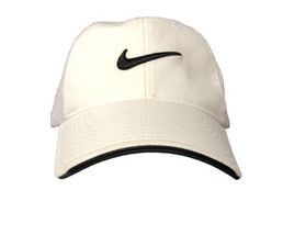 Nike Golf Vr One Tour Mesh Fitted Hat Flexfit White M/L 360756-100 RARE 2009 - $13.37