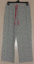 EXCELLENT WOMENS Croft &amp; Barrow HOLLY &amp; BERRIES KNIT PAJAMA PANTS  SIZE M - £18.69 GBP