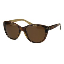 TAC Polarized Lens Sunglasses Womens Tortoise Color Rounded Butterfly Frame - £15.13 GBP