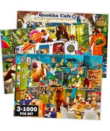 1000 Piece Jigsaw Puzzle For Adults - 3 Packs Of Unique Animal Adult Puz... - £33.93 GBP