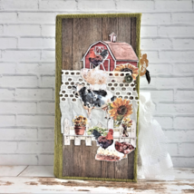 Farmers junk journal handmade Farm life journal Country junk book thick ... - $500.00