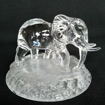 Oneida Wildlife Capri Collection Crystal Elephant &amp; Baby with Trunks Down - £15.13 GBP