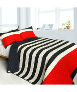 [Sahara&#39;s Story] 3PC Patchwork Quilt Set (Full/Queen Size) - £80.10 GBP