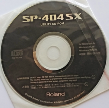 Roland SP-404SX Original Utility CD-ROM Disk for SP404SX Sampling Workstation. - £23.93 GBP