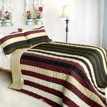 [Past Faded] 3PC Patchwork Quilt Set (Full/Queen Size) - $99.89