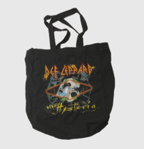 $25 Def Leppard Viva Hysteria Black Canvas Tote Bag &#39;13 Tour Heavy Metal... - £19.50 GBP