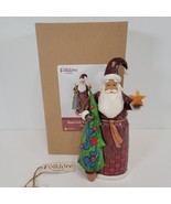 Jim Shore 2017 Folklore Santa With Tree And Star Boxed 8.5&quot; 4058765 - £30.42 GBP