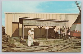 Mt Pleasant Iowa Soapmaking Demonstration Old Threshers 1960s Vintage Postcard - £10.80 GBP