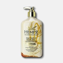 HEMPZ SPUN SUGAR &amp; VANILLA BEAN HERBAL BODY MOISTURIZER LOTION LIMITED E... - $26.68