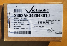 VICTAULIC V3602 S363AFQ42048010. 48  Sprinkler Head - £84.71 GBP