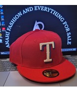 MLB-Texas Rangers 59FIFTY Fitted New Era Red/white Hat  New - $494.94 MXN