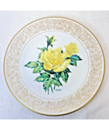 Edward Marshall Boehm Rose Plate The Elegance Rose Limited 10 7/8&quot; Lots ... - $337.13 MXN