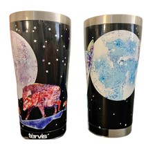 Tervis Stainless Steal Tumblers Javelina And Coyote Print LTD Edition Set Of 2 - £28.55 GBP