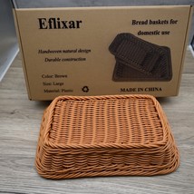 Eflixar Handcrafted Rustic Bread Basket for Domestic Use Perfect Kitchen... - $7.88
