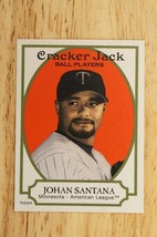 2005 Topps Baseball Card Cracker Jack Mini Sticker #85 Johan Santana Minnesota - £1.57 GBP