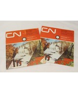 2 CN Canadian National Railways Time Table 1967 1968 Grand Trunk Railway - $25.37 CAD