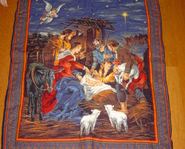 Nativity Wall Hanging,Hand Embroidered/Quilted 3 Dimensional  Wall Hanging - £64.13 GBP