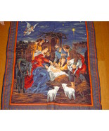Nativity Wall Hanging,Hand Embroidered/Quilted 3 Dimensional  Wall Hanging - £63.94 GBP