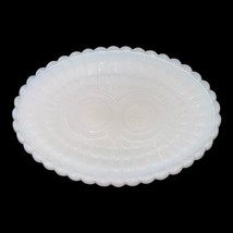 Vintage Avon Milk Glass Owl Face Pedestal Soap Dish Cottage Core Farmhouse Retro - £8.88 GBP