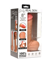Curve Toys Jock Real Skin Silicone 8&quot; Dildo w/Balls - £91.67 GBP