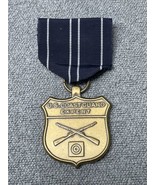 Vintage US Coast Guard Expert Rifleman Medal with Ribbon Military KG JD - $24.74