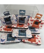 (9) Manicure Set 7pc Tweezer Scissors Metal File Case Butterfly Party Fa... - $54.86 CAD