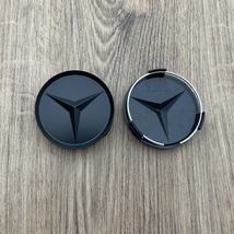 4PC Matte Black Wheel Center Hub Caps Emblem fits Mercedes-Benz 75mm Car... - £12.78 GBP