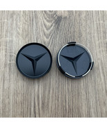 4PC Matte Black Wheel Center Hub Caps Emblem fits Mercedes-Benz 75mm Car... - $23.50 CAD
