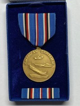 WWII, AMERICAN CAMPAIGN MEDAL, WITH MATCHING PIN BACK RIBBON, U.S. MINT,... - £19.38 GBP