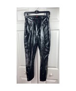 Spanx Faux Patent Leather MEDIUM Leggings Classic - BlacK - $65.45