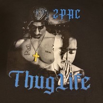 Vintage Yazbek 2Pac Tupac Thug Life Shirt Hip Hop Rap Prayer Dead Stock ... - $32.90