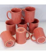 Corning Coral Pink Salmon Mugs Lot of 8 - $25.47