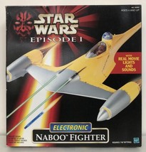 New in sealed box 1998 Star Wars Episode 1 Electronic Naboo Fighter - £76.09 GBP