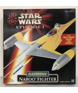 New in sealed box 1998 Star Wars Episode 1 Electronic Naboo Fighter - £75.89 GBP