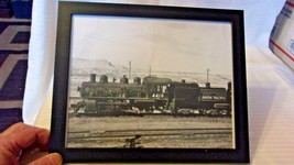 Union Pacific Steam Locomotive #4410 Standing in Yard Photograph, Framed 8x10 - $28.50