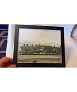 Union Pacific Steam Locomotive #4410 Standing in Yard Photograph, Framed... - $28.50