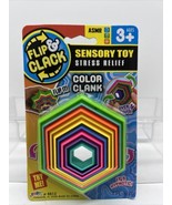 Flip &amp; Clack Clank Sensory Toy Stress Relief ASMR Multi Color Random Hyp... - $8.62 CAD