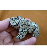 (Y-ELE-ST-736) spotted Jasper ELEPHANT gemstone carving figurine love el... - €15,11 EUR