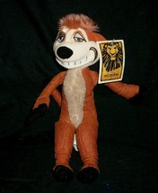12&quot; Disney Store Lion King Movie Tan Timon Stuffed Animal Plush Toy W Tag Brown - £14.42 GBP