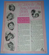 Tiger Beat Star Magazine Photo Clipping Vintage 1979 10 Ways To Win Star... - £11.78 GBP