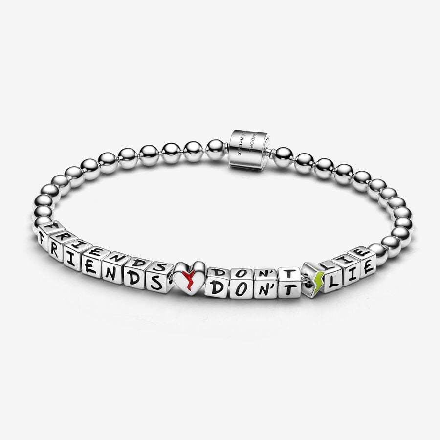 925 Sterling Silver Stranger Things Friends Don't Lie Bracelet  593579C01