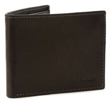 Steve Madden Men’s Genuine Leather Wallet Passcase Black New With Tag - $9.99