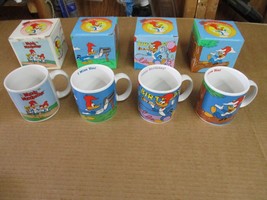 Vintage NOS Lot of 4 Woody Woodpecker Mugs Three Cheers From Applause - $54.82