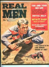 Real MEN-NOV 1957-PULP VIOLENCE-DOORE-WYATT EARP-OK CORRAL-vg/fn - £47.85 GBP