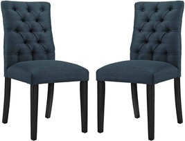 Modway Duchess Fabric Set Of 2, Two Dining Chairs, Azure - £122.82 GBP